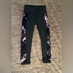 CALIA dark gray and purple Leggings